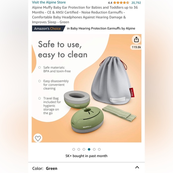 Alpine Muffy Baby Ear Protection - Picture 11 of 13